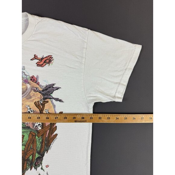 Rare Grateful Dead Liquid Blue Highgate Bear Farm Band Tee Tour Promo Large Art - Picture 9 of 10